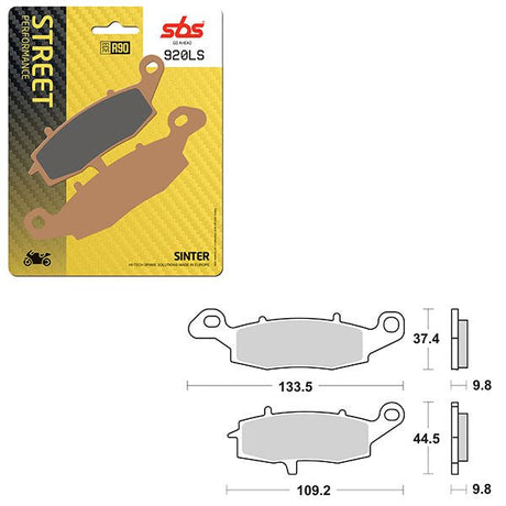 SBS PERFORMANCE LS SINTER REAR BRAKE PAD (6260920108) - DRIVEN Canada's Powersports 6260920108