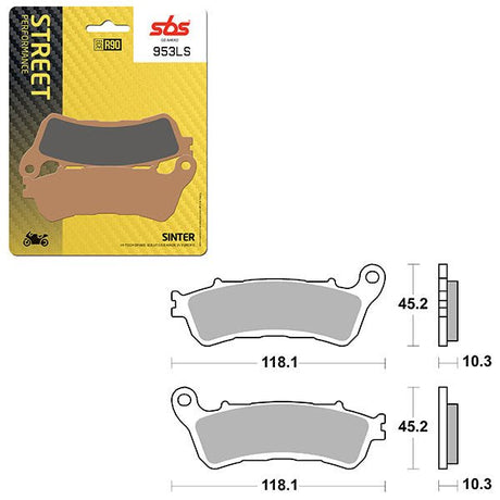 SBS PERFORMANCE LS SINTER REAR BRAKE PAD (6260953108) - DRIVEN Canada's Powersports 6260953108