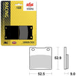 SBS ROAD RACING & TRACKDAYS CARBON TECH REAR BRAKE PAD (6210556108) - DRIVEN Canada's Powersports 6210556108