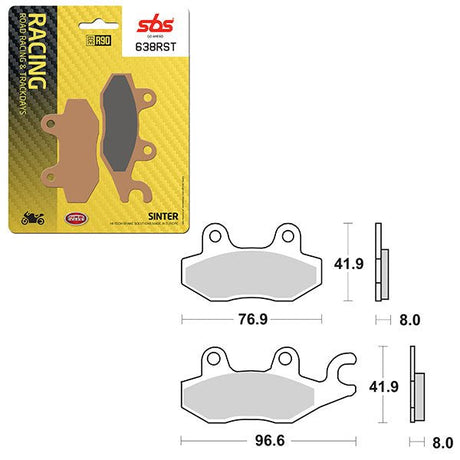 SBS ROAD RACING & TRACKDAYS SINTER BRAKE PAD (6470638100) - DRIVEN Canada's Powersports 6470638100