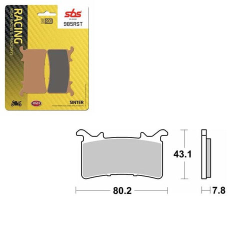 SBS ROAD RACING & TRACKDAYS SINTER BRAKE PAD (6470985100) - DRIVEN Canada's Powersports 6470985100