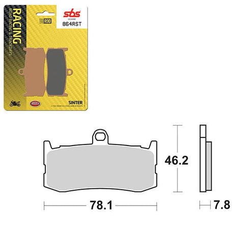 SBS ROAD RACING & TRACKDAYS SINTER FRONT BRAKE PAD (1627864) - DRIVEN Canada's Powersports 1627864