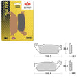 SBS ROAD RACING & TRACKDAYS SINTER FRONT BRAKE PAD (6470627108) - DRIVEN Canada's Powersports 6470627108