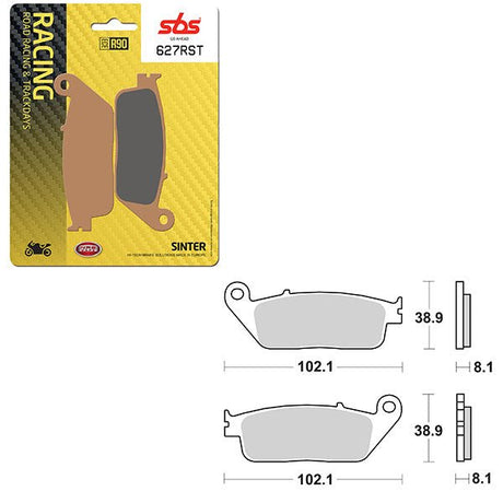 SBS ROAD RACING & TRACKDAYS SINTER FRONT BRAKE PAD (6470627108) - DRIVEN Canada's Powersports 6470627108