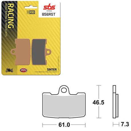SBS ROAD RACING & TRACKDAYS SINTER FRONT BRAKE PAD (6470856108) - DRIVEN Canada's Powersports 6470856108