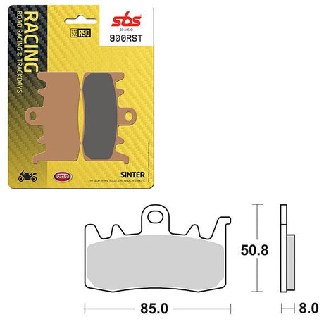 SBS ROAD RACING & TRACKDAYS SINTER FRONT BRAKE PAD (6470900108) - DRIVEN Canada's Powersports 6470900108