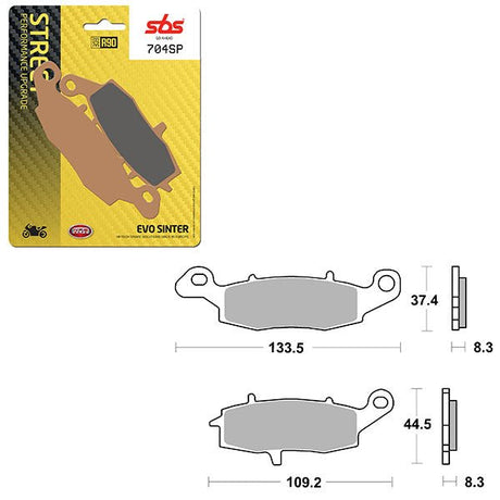 SBS SP EVO SINTER FRONT BRAKE PAD (6390704108) - DRIVEN Canada's Powersports 6390704108