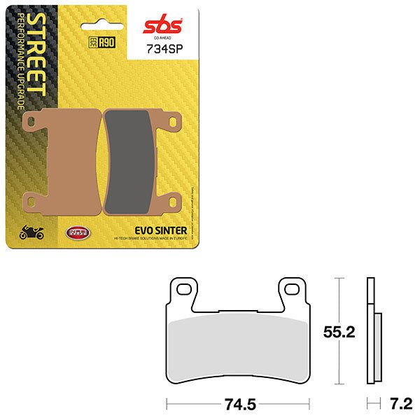 SBS SP EVO SINTER FRONT BRAKE PAD (6390734108) - DRIVEN Canada's Powersports 6390734108