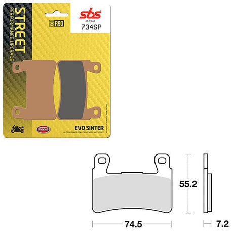 SBS SP EVO SINTER FRONT BRAKE PAD (6390734108) - DRIVEN Canada's Powersports 6390734108
