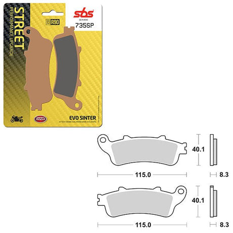 SBS SP EVO SINTER FRONT BRAKE PAD (6390735108) - DRIVEN Canada's Powersports 6390735108