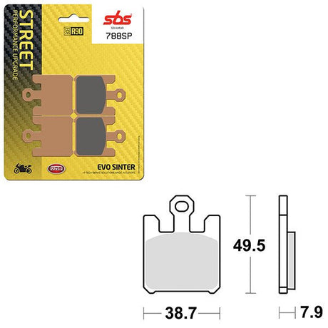 SBS SP EVO SINTER FRONT BRAKE PAD (6390788108) - DRIVEN Canada's Powersports 6390788108