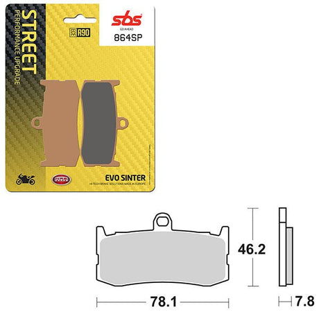 SBS SP EVO SINTER FRONT BRAKE PAD (6390864108) - DRIVEN Canada's Powersports 6390864108