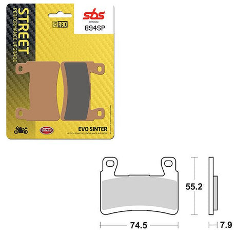 SBS SP EVO SINTER FRONT BRAKE PAD (6390894108) - DRIVEN Canada's Powersports 6390894108