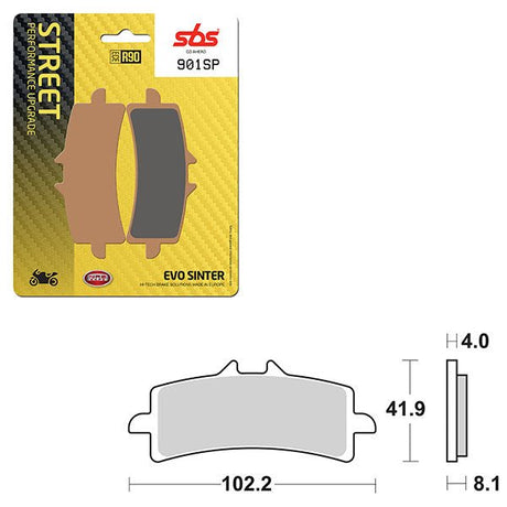 SBS SP EVO SINTER FRONT BRAKE PAD (6390901108) - DRIVEN Canada's Powersports 6390901108
