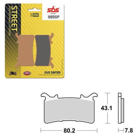 SBS SP EVO SINTER FRONT BRAKE PAD (6390985108) - DRIVEN Canada's Powersports 6390985108