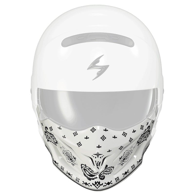 SCORPION COVERT MASK BANDANA GLOSS WHITE - Driven Powersports Inc.84546807795552 - 543 - 26