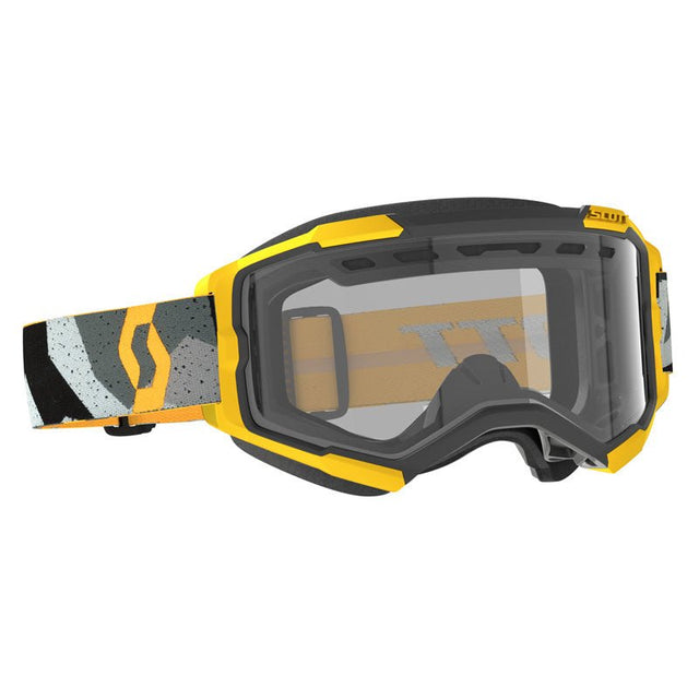SCOTT USA FURY ENDURO GOGGLES CAMO GREY/YELLOW - CLEAR Camo Grey/Yellow Clear - Driven Powersports