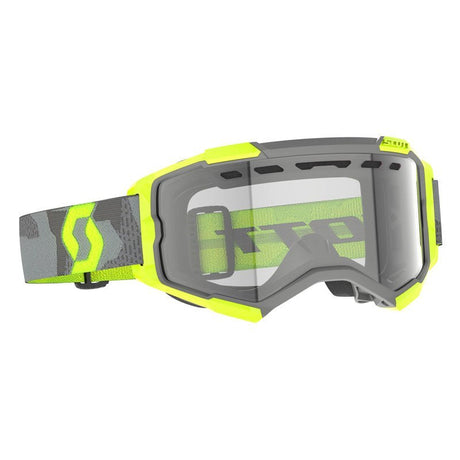 SCOTT USA FURY ENDURO GOGGLES LIGHT GREY/NEON YELLOW - CLEAR (403265 - 7697043) - Driven Powersports Inc.7615523902033403265 - 7697043