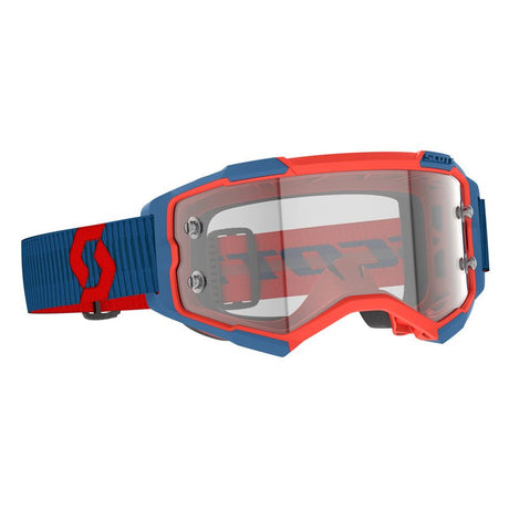 Scott Fury Goggles Dark Blue/Neon Red Clear Works - DRIVEN Canada's Powersports 196530065197274514-7698113