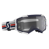 SCOTT USA FURY MX GOGGLES (BLUE/WHITE - CLEAR WORKS) Blue/White Clear - Driven Powersports