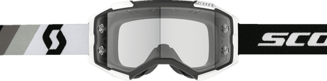 SCOTT FURY GOGGLES PREMIUM BLACK/WHITE - CLEAR WORKS - Driven Powersports Inc.7615523902019274514 - 7702113