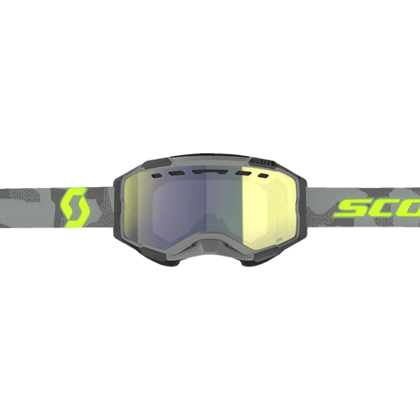 SCOTT FURY SNOWMOBILE GOGGLES (LIGHT GREY/NEON YELLOW - YELLOW CHROME) - Driven Powersports Inc.7615523902118278605 - 7697335