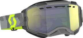 SCOTT FURY SNOWMOBILE GOGGLES (LIGHT GREY/NEON YELLOW - YELLOW CHROME) - Driven Powersports Inc.7615523902118278605 - 7697335
