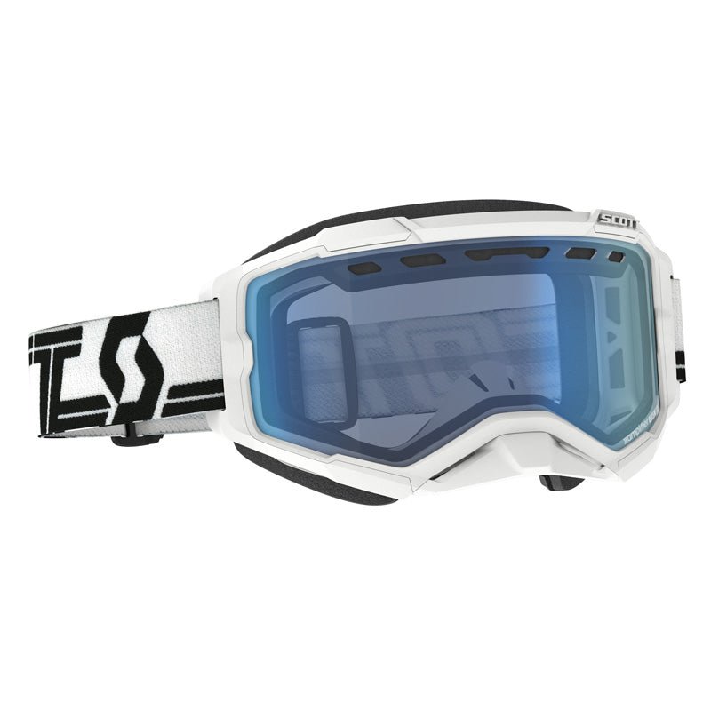 SCOTT USA FURY SNOWMOBILE GOGGLES White/Black/Blue - Driven Powersports