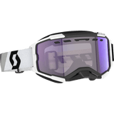 SCOTT USA FURY SNOWMOBILE GOGGLES (PREMIUM BLACK/WHITE LIGHT SENSITIVE BLUE CHROME) - DRIVEN Canada's Powersports 196530065296278604 - 7702307