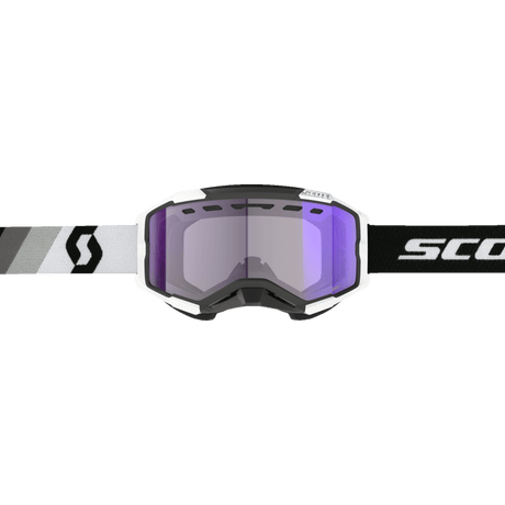 SCOTT USA FURY SNOWMOBILE GOGGLES (PREMIUM BLACK/WHITE LIGHT SENSITIVE BLUE CHROME) - DRIVEN Canada's Powersports 196530065296278604 - 7702307