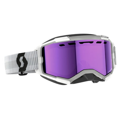 SCOTT USA FURY SNOWMOBILE GOGGLES (WHITE/PURPLE CHROME) (278605 - 0002316) - Driven Powersports Inc.192820845166278605 - 0002316
