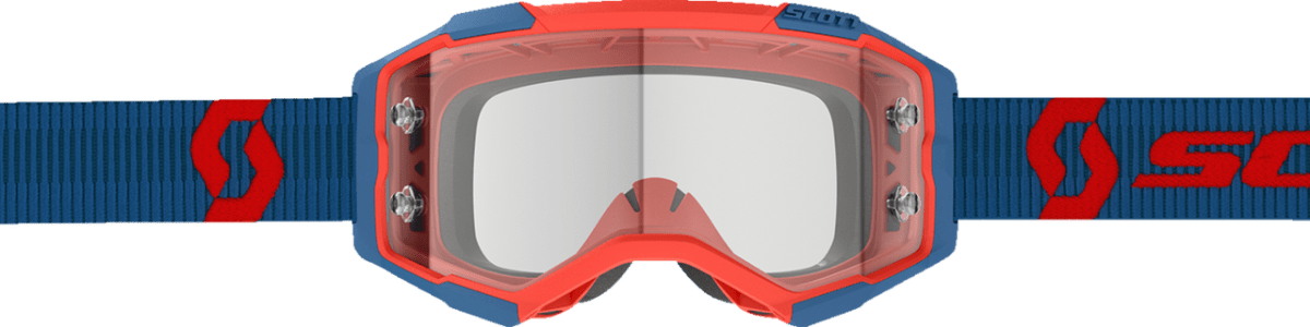 SCOTT FURY WFS GOGGLES DARK BLUE/NEON RED - CLEAR WORKS - Driven Powersports Inc.7615523902170278596 - 7698113