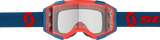SCOTT FURY WFS GOGGLES DARK BLUE/NEON RED - CLEAR WORKS - Driven Powersports Inc.7615523902170278596 - 7698113