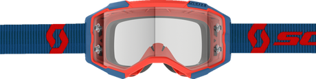 SCOTT FURY WFS GOGGLES DARK BLUE/NEON RED - CLEAR WORKS - Driven Powersports Inc.7615523902170278596 - 7698113