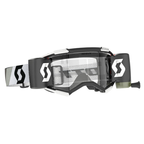 SCOTT USA FURY WFS GOGGLES PREMIUM BLACK/WHITE - CLEAR WORKS Black/White Clear - Driven Powersports