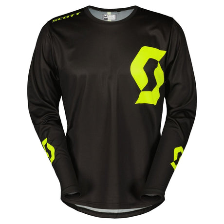 Scott Jersey Compete Caviar Black/Safety Yellow/SPL M - DRIVEN Canada's Powersports 7616185122807420590-7911001