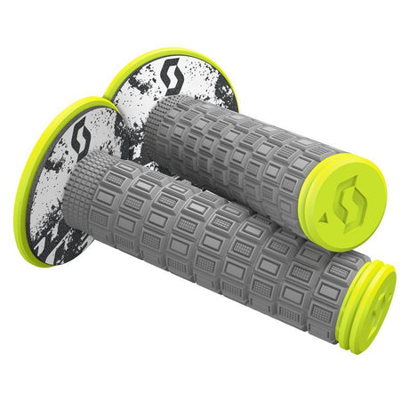 SCOTT USA MELLOW MX GRIPS GREY/NEON YELLOW (269305 - 5776222) - Driven Powersports Inc.889143888955269305 - 5776222