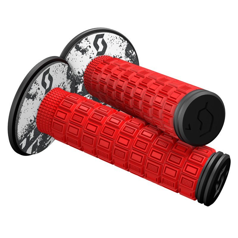 SCOTT USA MELLOW MX GRIPS NEON RED/BLACK - Driven Powersports Inc.889143888931269305 - 4959222