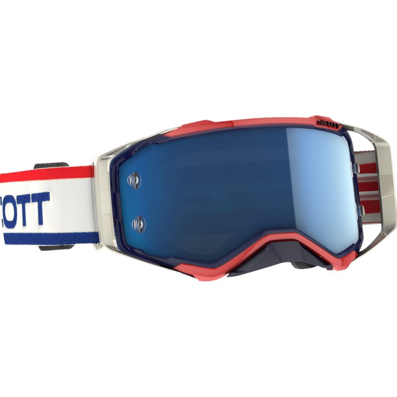 SCOTT USA PROSPECT GOGGLES RETRO WHITE/BLUE BLUE CHROME WORKS - DRIVEN Canada's Powersports 192820844640272821 - 7433349