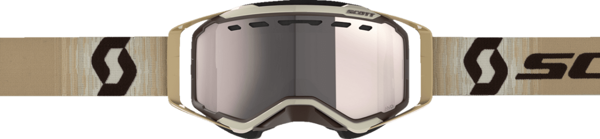 SCOTT PROSPECT SNOWMOBILE GOGGLES (BEIGE/BROWN - SILVER CHROME) - Driven Powersports Inc.7615523902712272846 - 1074313