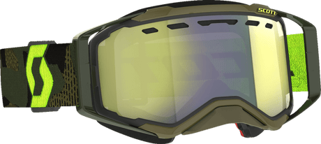 SCOTT PROSPECT SNOWMOBILE GOGGLES (KAKI GREEN/NEON YELLOW - YELLOW CHROME) - Driven Powersports Inc.7615523902729272846 - 7701335
