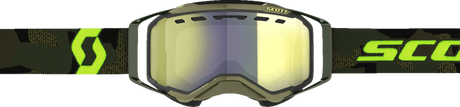 SCOTT PROSPECT SNOWMOBILE GOGGLES (KAKI GREEN/NEON YELLOW - YELLOW CHROME) - Driven Powersports Inc.7615523902729272846 - 7701335