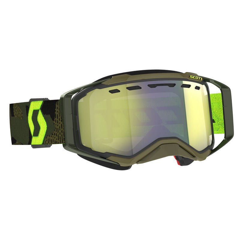 SCOTT USA PROSPECT SNOWMOBILE GOGGLES (KAKI GREEN/NEON YELLOW YELLOW CHROME) - DRIVEN Canada's Powersports 7615523902729272846 - 7701335