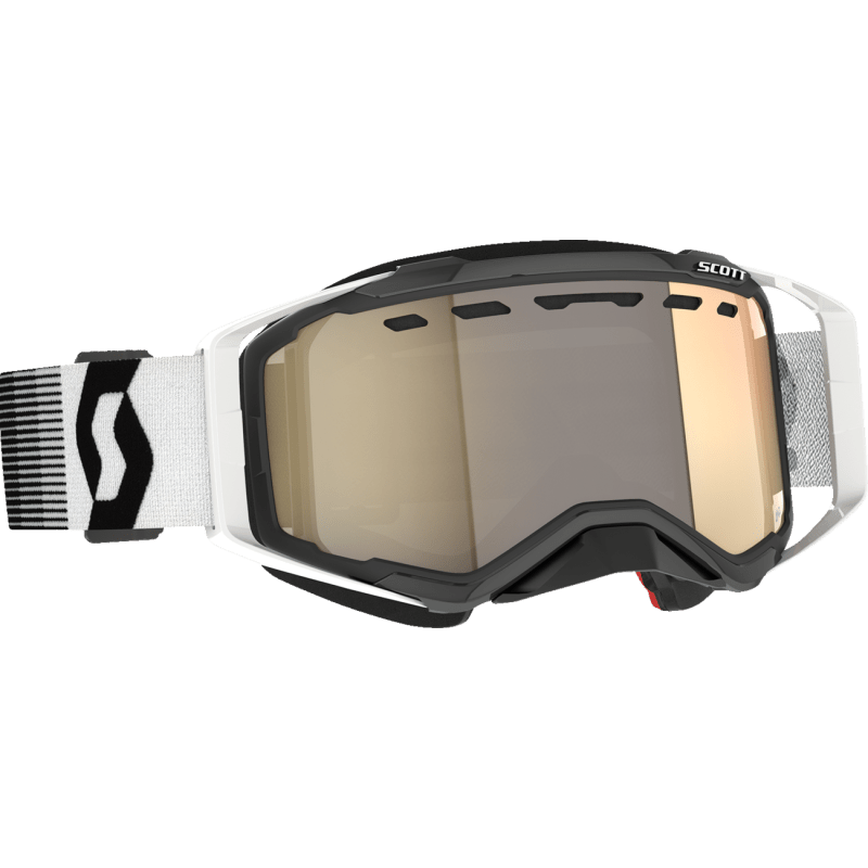 SCOTT USA PROSPECT SNOWMOBILE GOGGLES (PREMIUM BLACK/WHITE LIGHT SENSITIVE BRONZE CHROME) - DRIVEN Canada's Powersports 196530065968278603 - 7702245