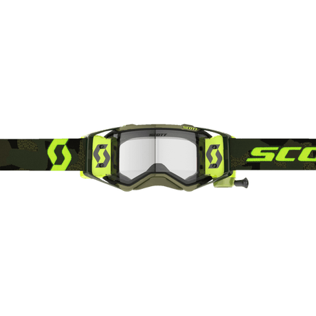 SCOTT USA PROSPECT SUPER WFS GOGGLES KHAKI GREEN/NEON YELLOW CLEAR WORKS - DRIVEN Canada's Powersports 196530065982278595 - 7701113