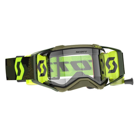 Scott Prospect Super WFS Goggles Khaki Green/Neon Yellow Clear Works - DRIVEN Canada's Powersports 196530065982278595-7701113