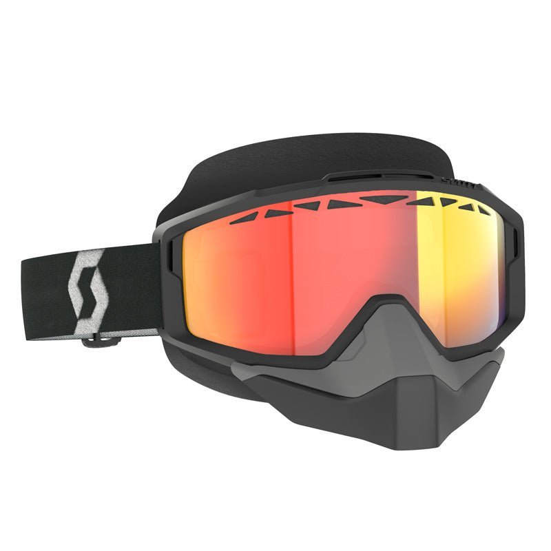Scott Split OTG Snowmobile Goggles (Black/White Light Sensitive Red Chrome) - DRIVEN Canada's Powersports 196530066170285542-1007341