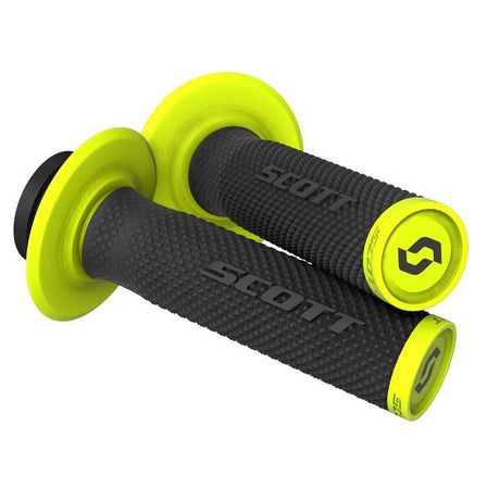 SCOTT USA SX II LOCK - ON GRIPS + CAM SET BLACK/YELLOW - Driven Powersports Inc.192820843377292452 - 1040