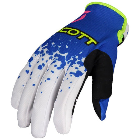 SCOTT USA 350 RACE EVO GLOVES - BLUE/ORANGE (2XL) - Driven Powersports Inc.7615523289608285615 - 1054006