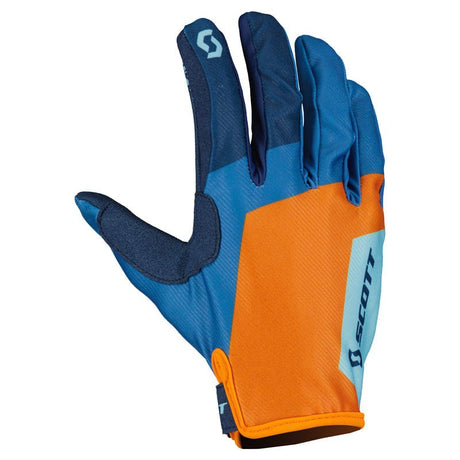 SCOTT USA 350 RACE EVO GLOVES - BLUE/ORANGE (2XL) - Driven Powersports Inc.7615523639656285615 - 1454006